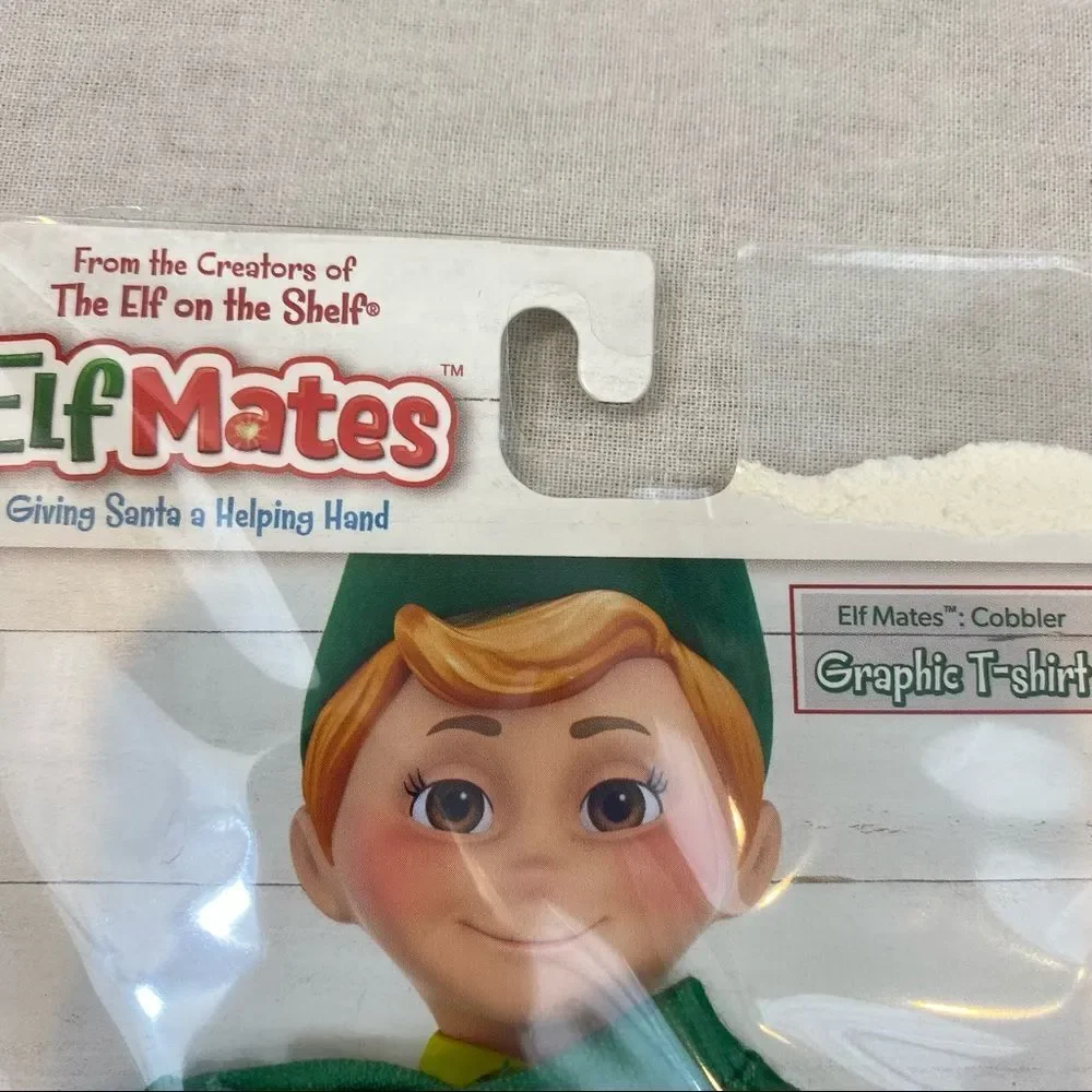 BNWT Kids Santa Mask‎ and Elf on The Shelf Shirt